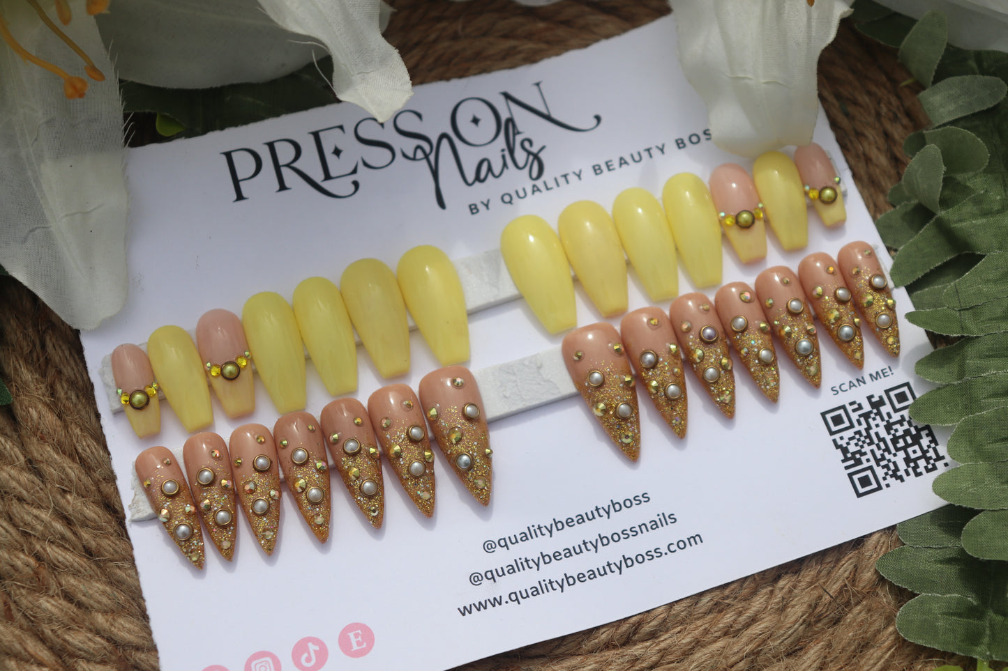 Gold Finger Press on Bundle