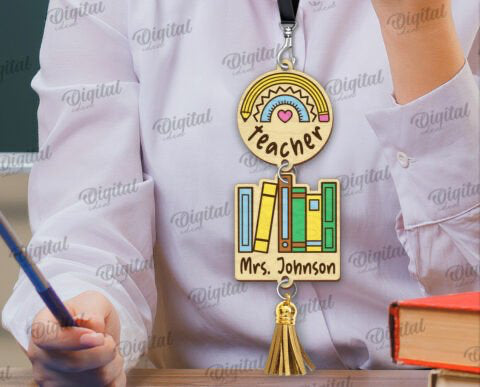 Teacher Books Lanyard
