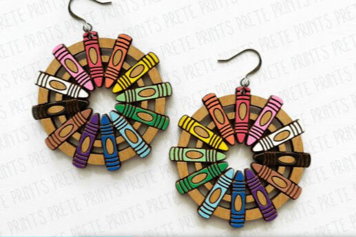 Crayon Earrings