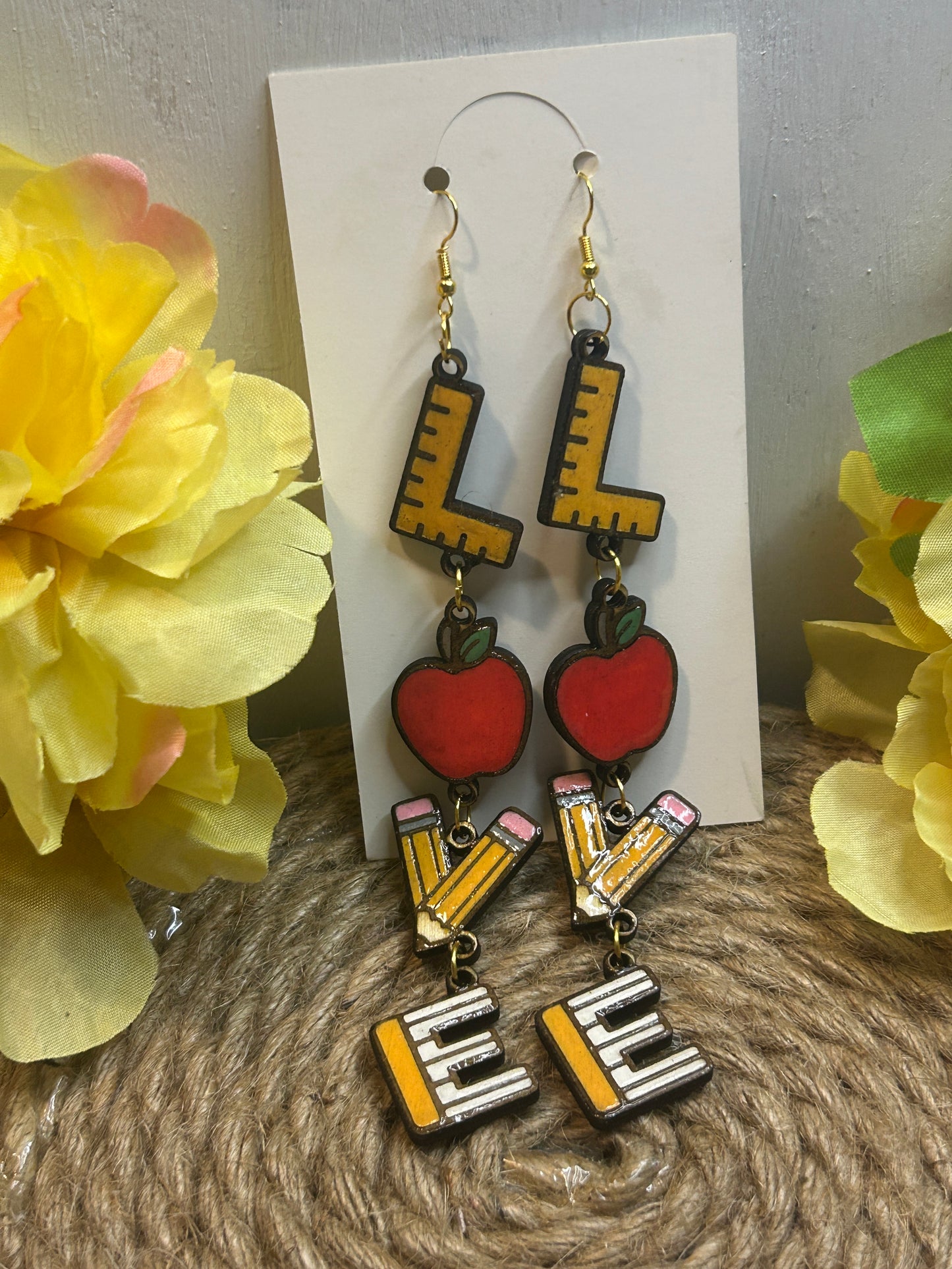 Teacher Love Earrings