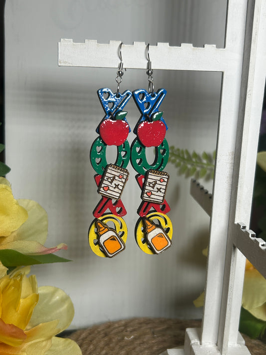 XOXO Teacher Love Earrings