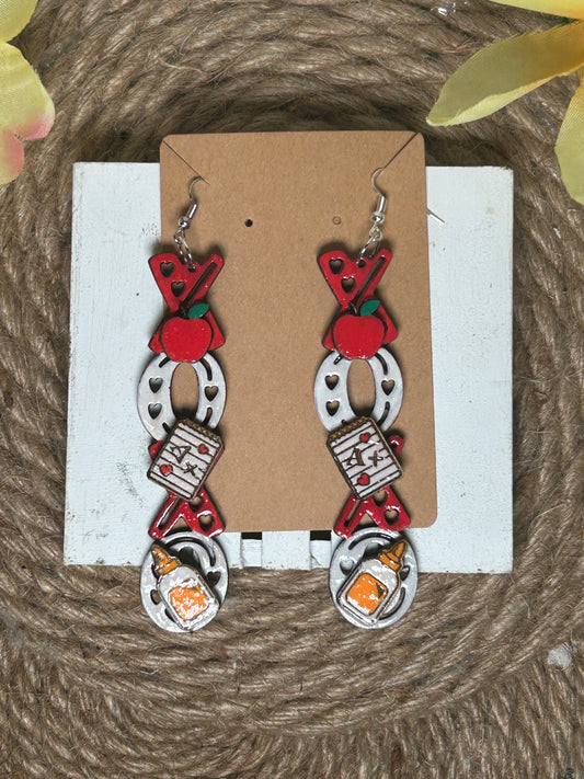 XOXO Delta Teacher Earrings