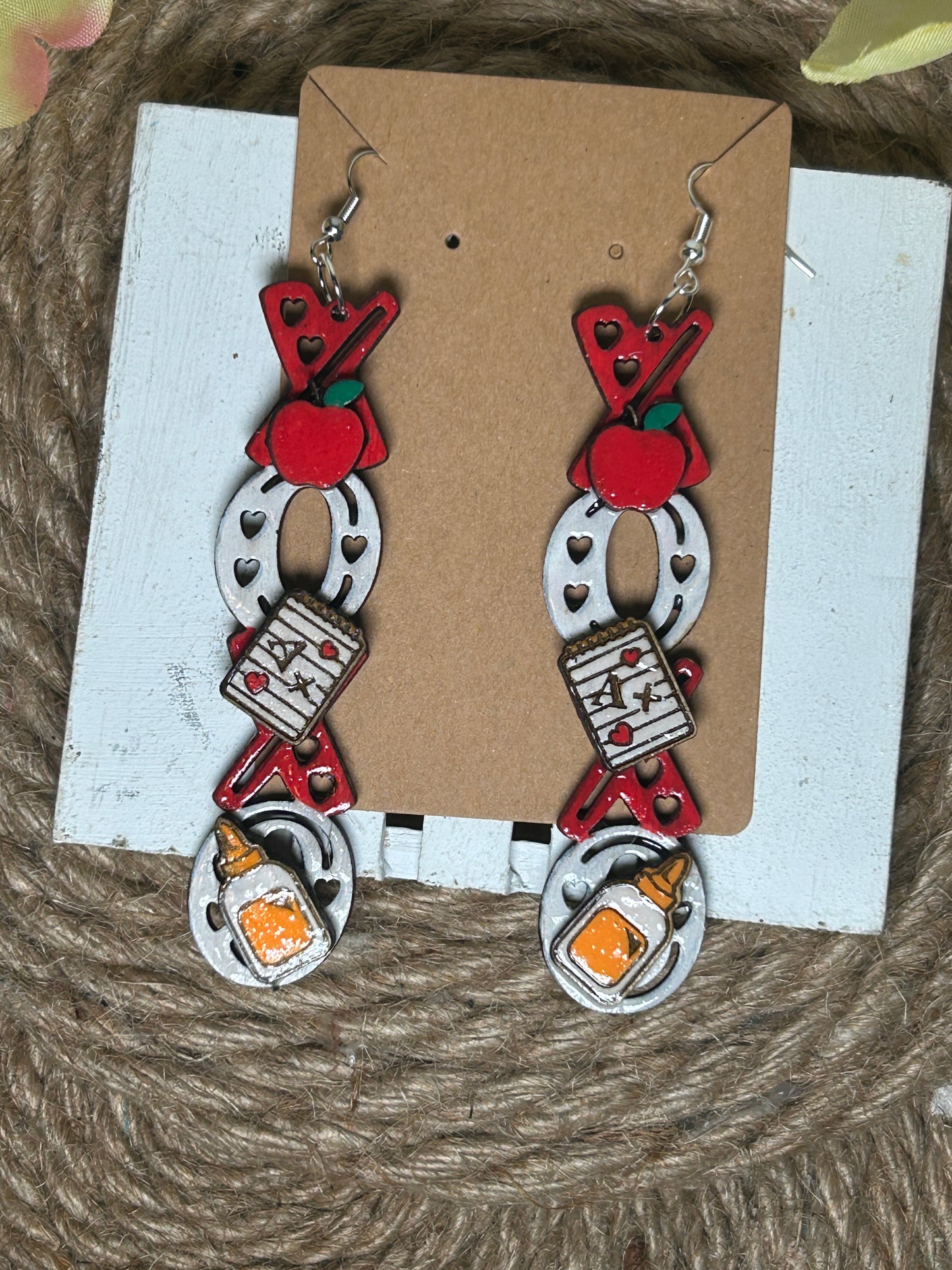 XOXO Delta Teacher Earrings