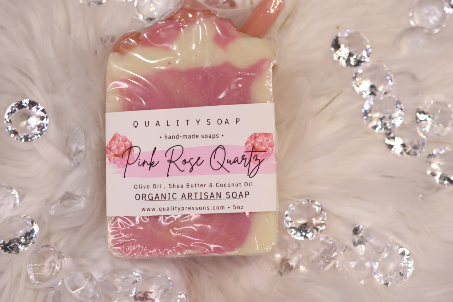 Pink Rose Quarts Soap