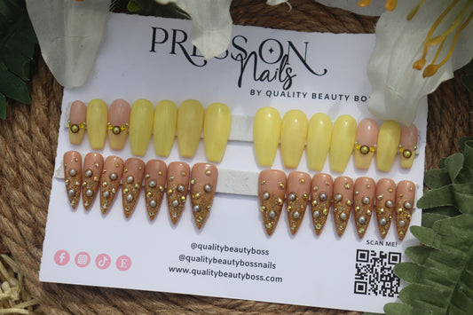 Gold Finger Press on Bundle