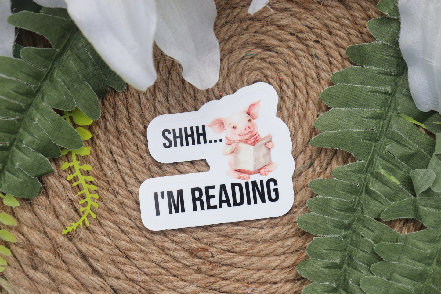 SHHHH. Im reading sticker