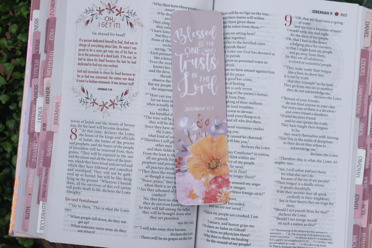 Blessed Is the one who trust in the lord bookmark