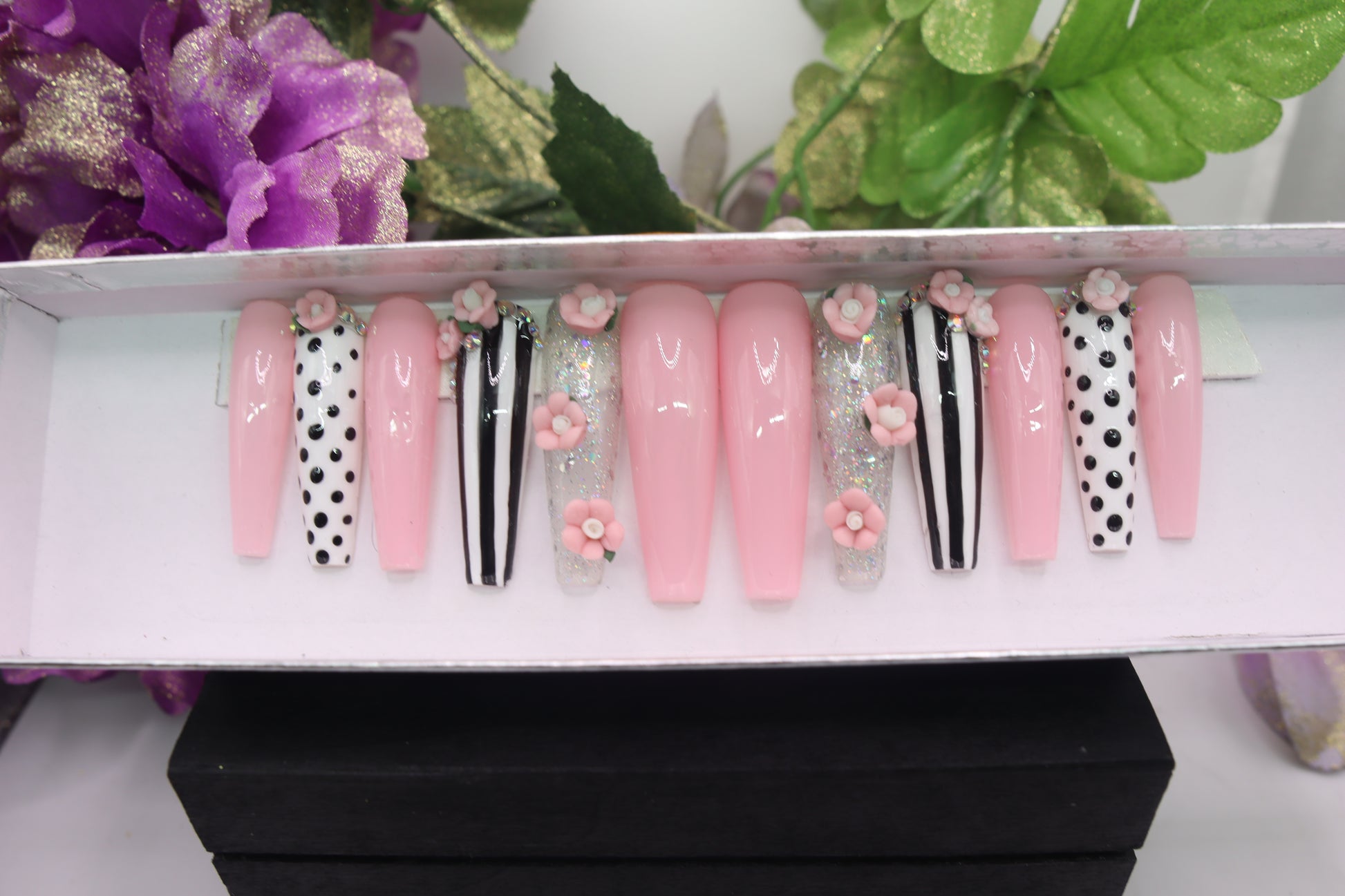 Pink Strips and Pokadots image 0